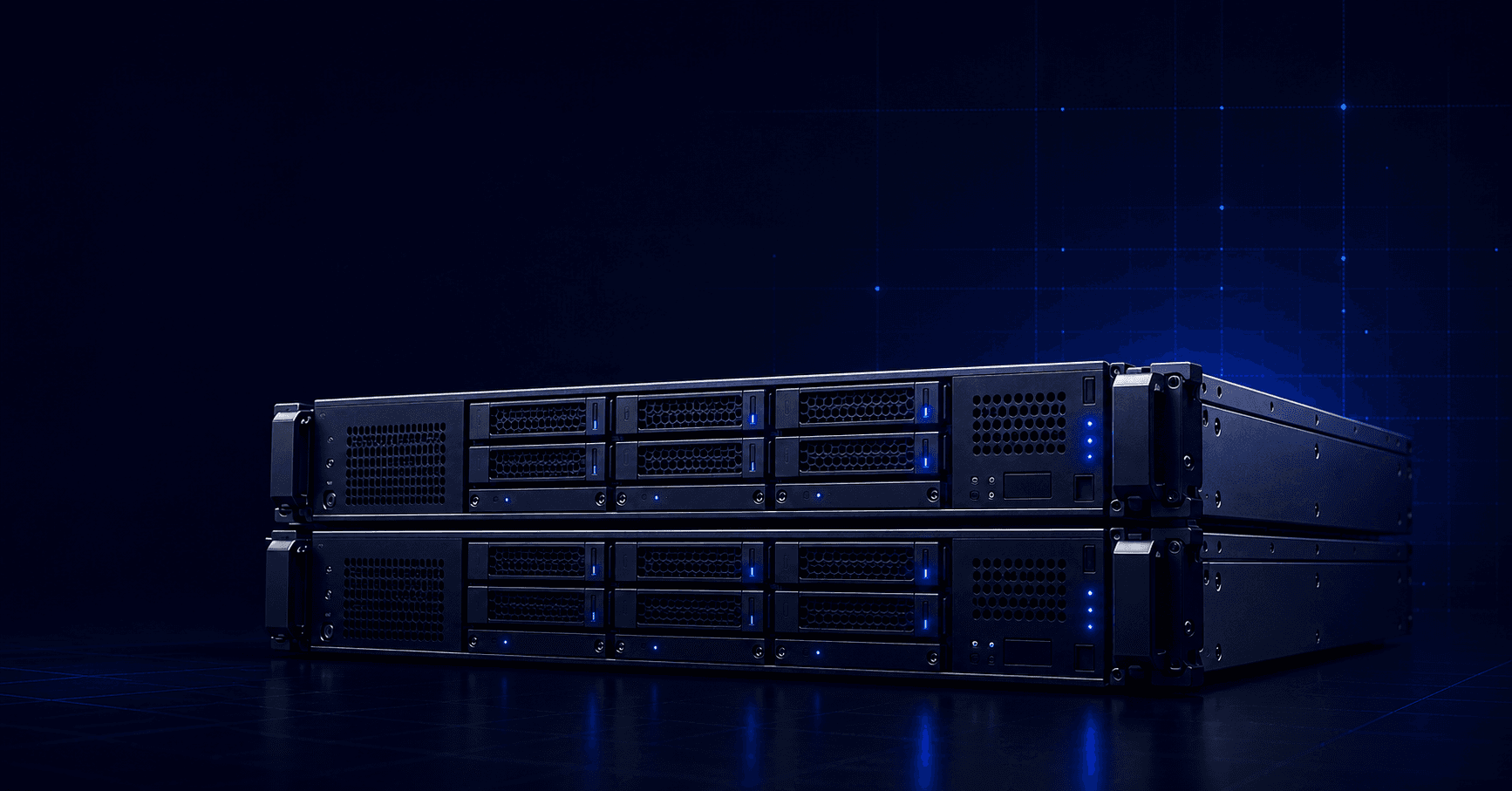 Servidores dedicados bare metal 2U com discos hot-swap